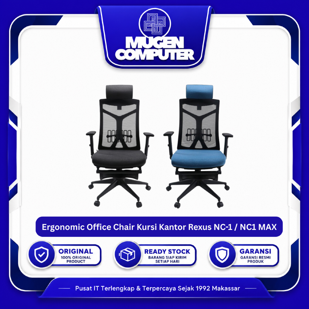 Ergonomic Office Chair Kursi Kantor Rexus NC-1 / NC1 MAX