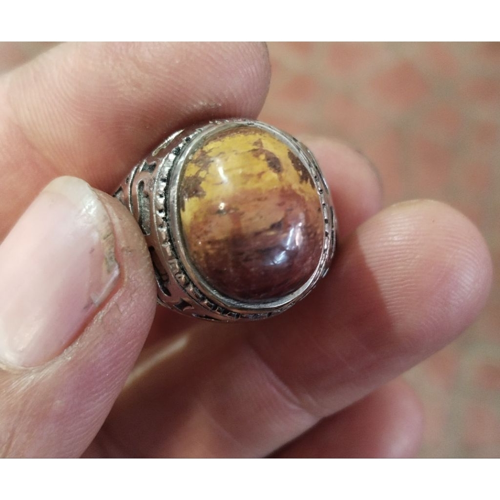 Permata Les kelor brahma kelor merah ring 8'5