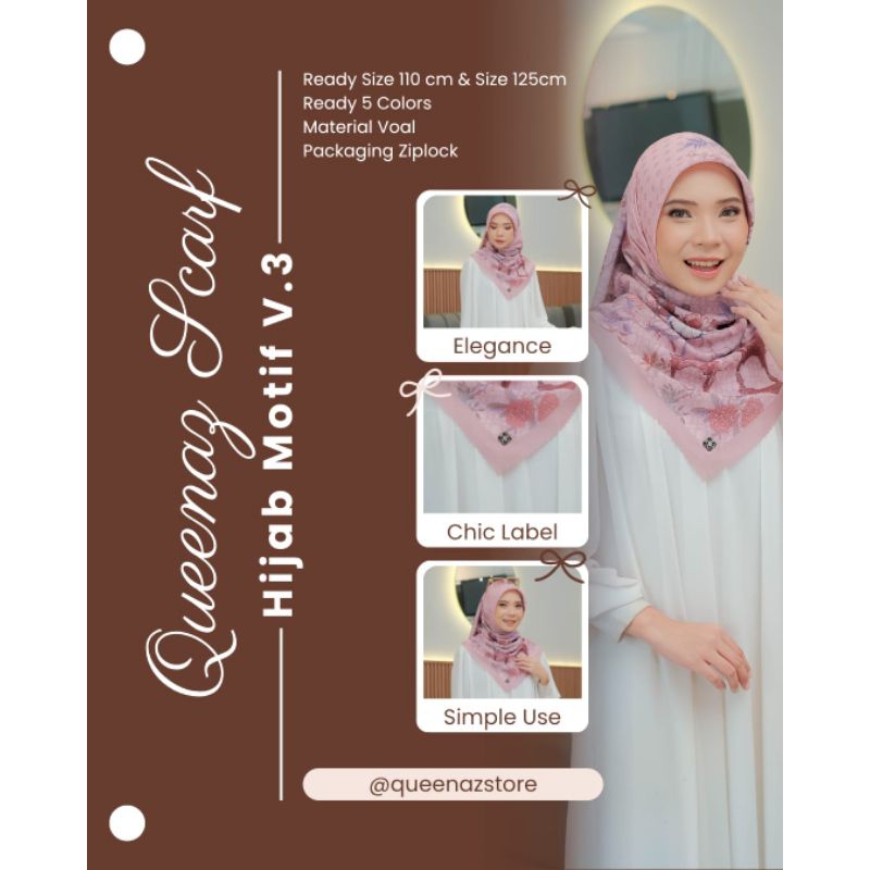Hijab Queenaz Motif V3