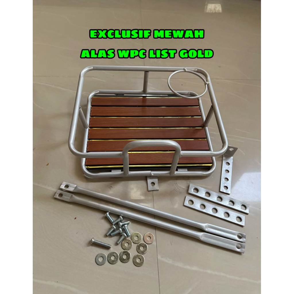 kranjang sepeda exclusif silver titanium universal semua sepeda