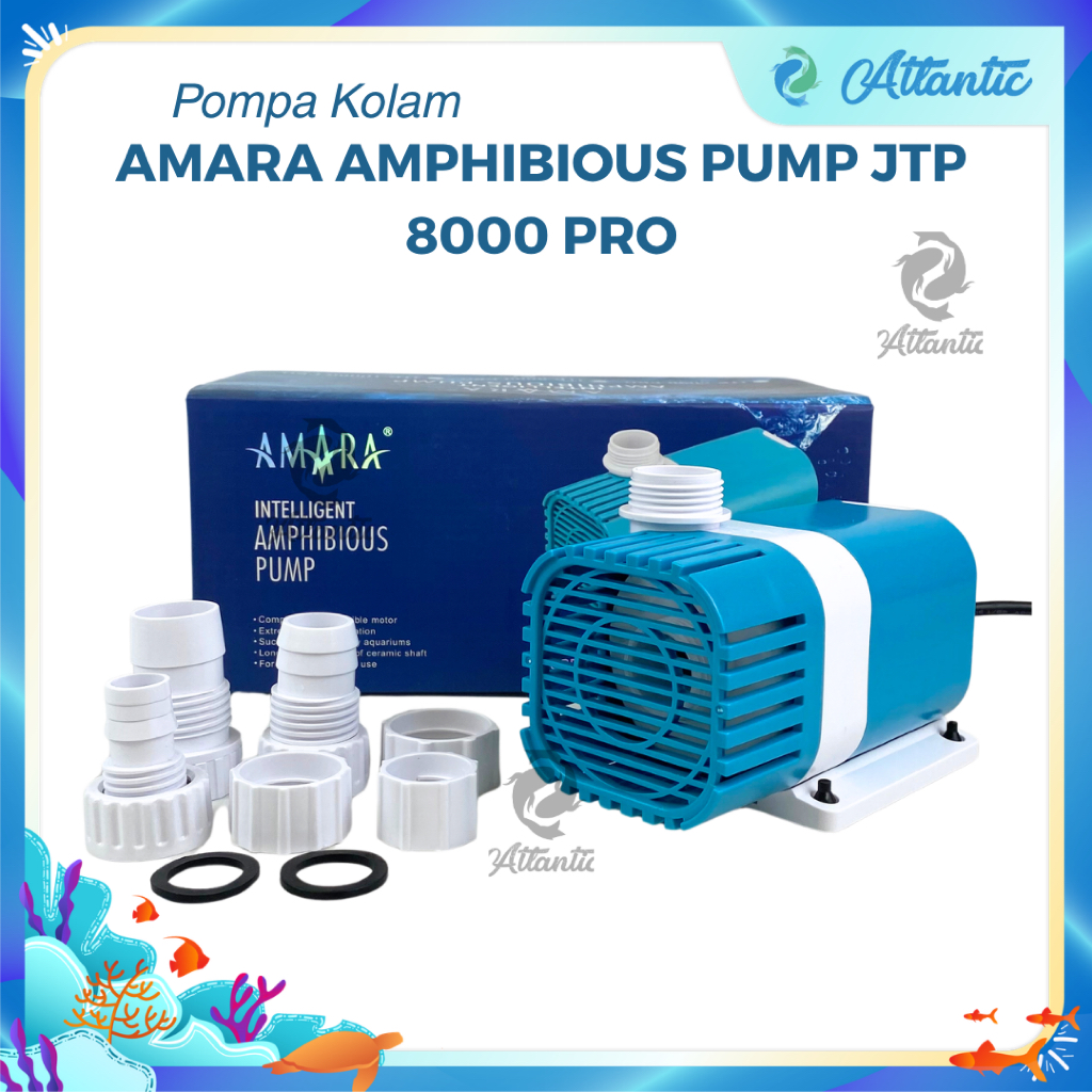 AMARA JTP 8000 PRO Pompa Aquarium Kolam 50W Head 5 Meter