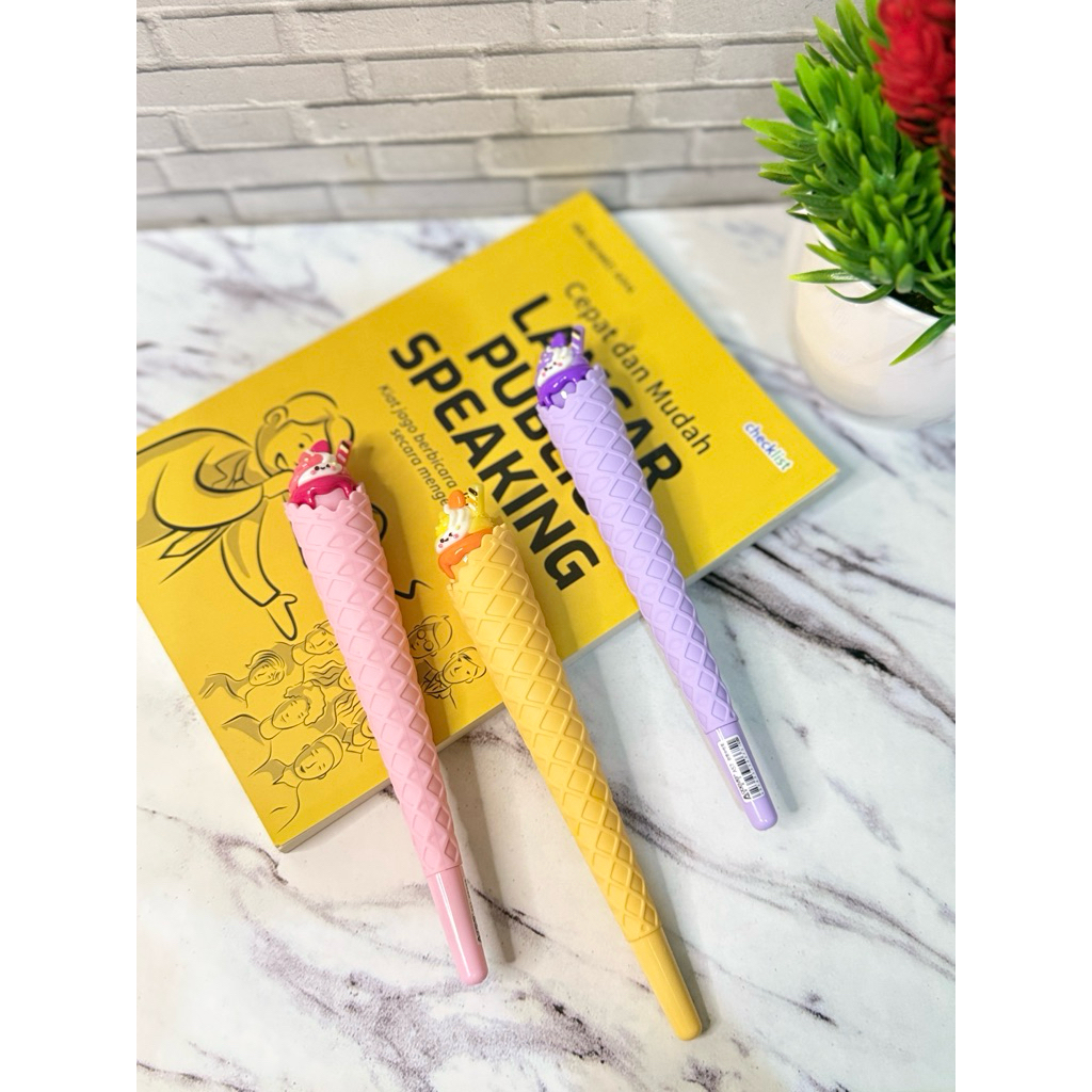 PULPEN ICE CREAM LUCU IMPORT PREMIUM 0,5 | pulpen lucu unik