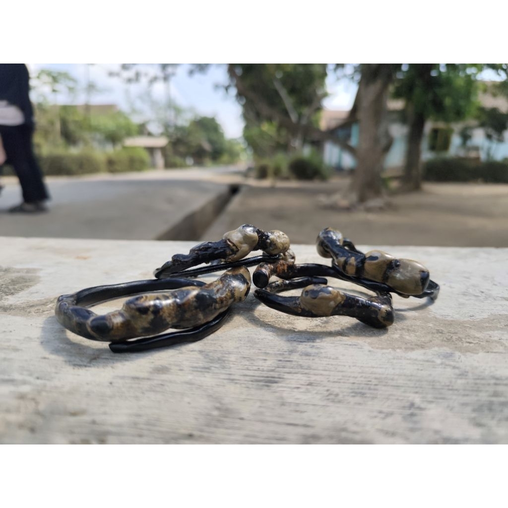 Gelang unik akar bahar berbonggol size minimalis