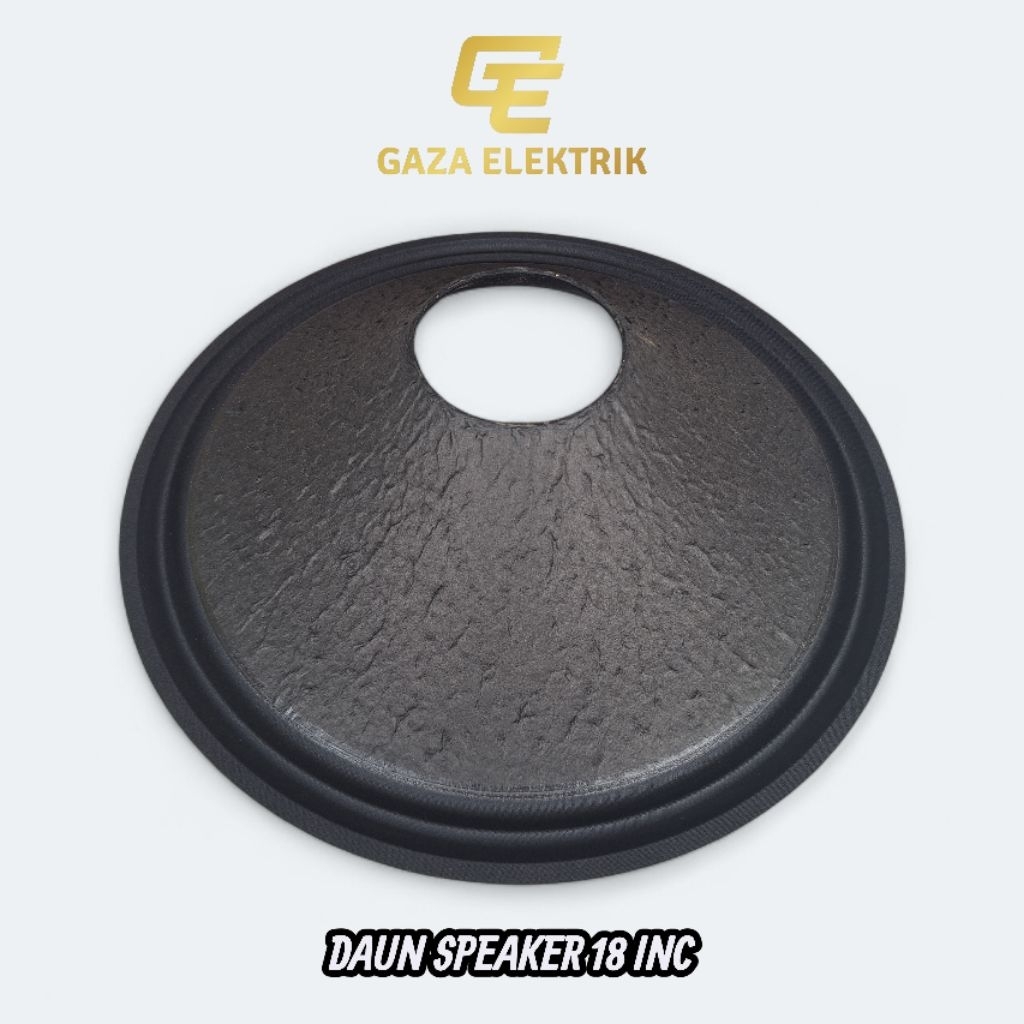 Daun speaker 18 inch kulit jeruk bahan tebal model polos lubang spool 4 inch 2 rims