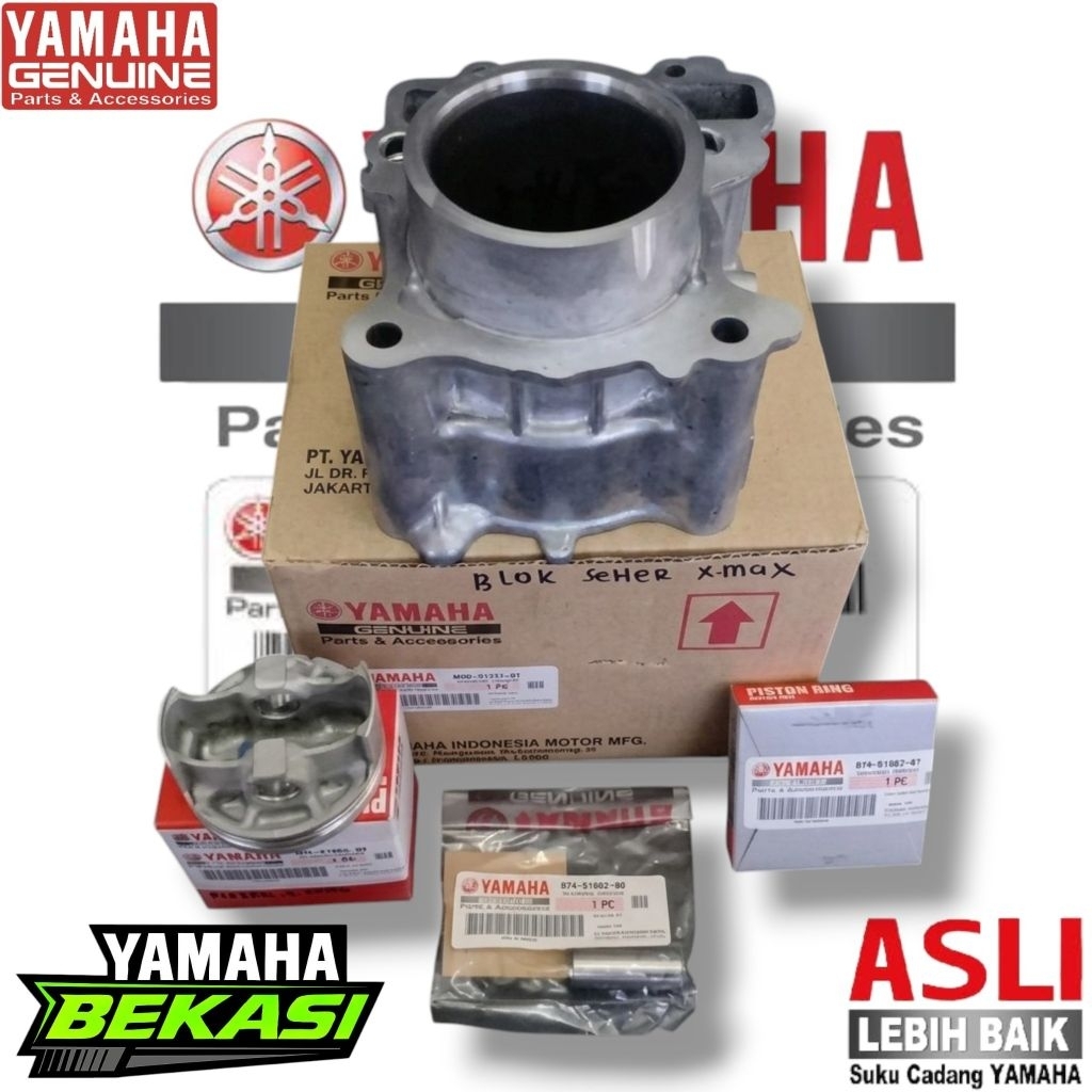 BLOK SEHER  PISTON  PEN PISTON RING PISTON YAMAHA XMAX 250 ORI YAMAHA