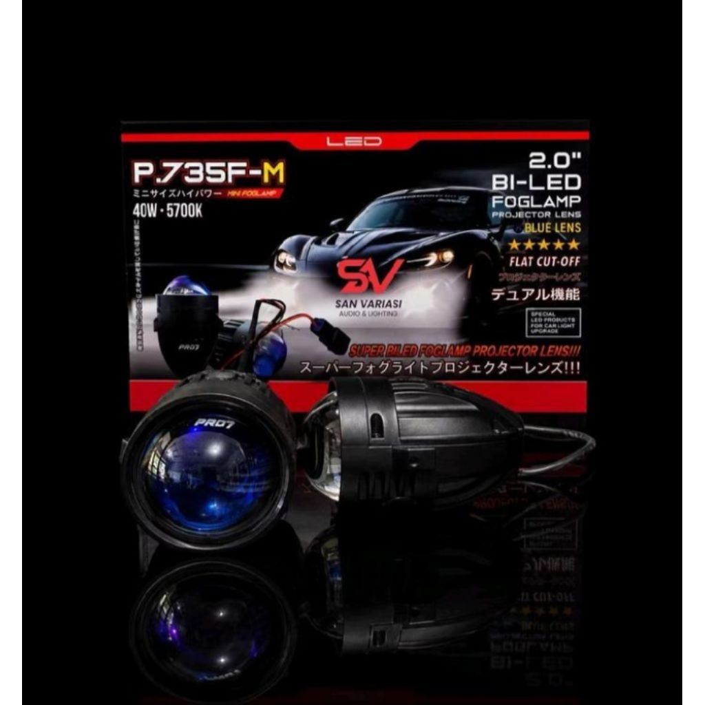 FOGLAMP BILED MATRIK PRO7_P7_35F'M /FOGLAMP BILED PROJEKTOR 2INC 5700K PNP HONDA TOYOTA