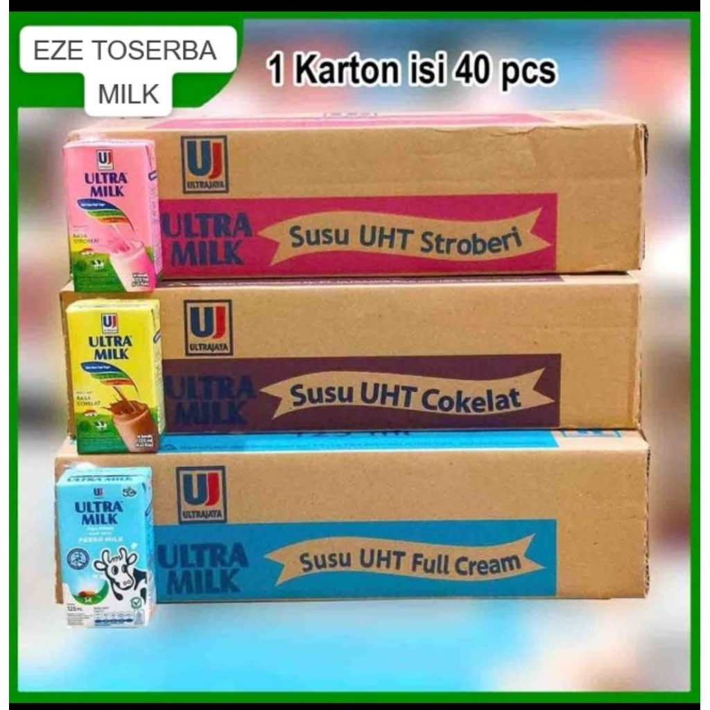 Susu Ultramilk UHT 125ml / 1 Dus 40pcs