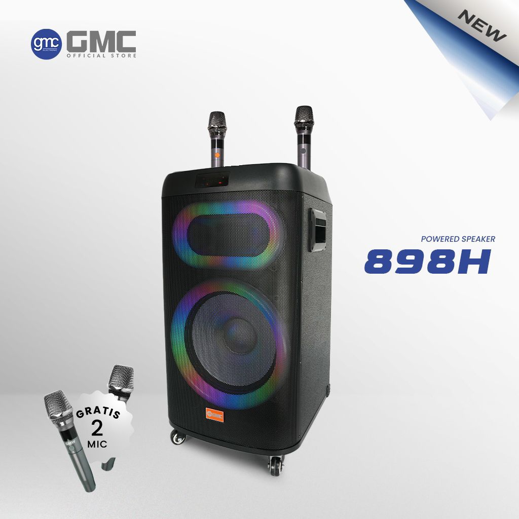 speaker bluethoot karaoke GMC 898H 12in