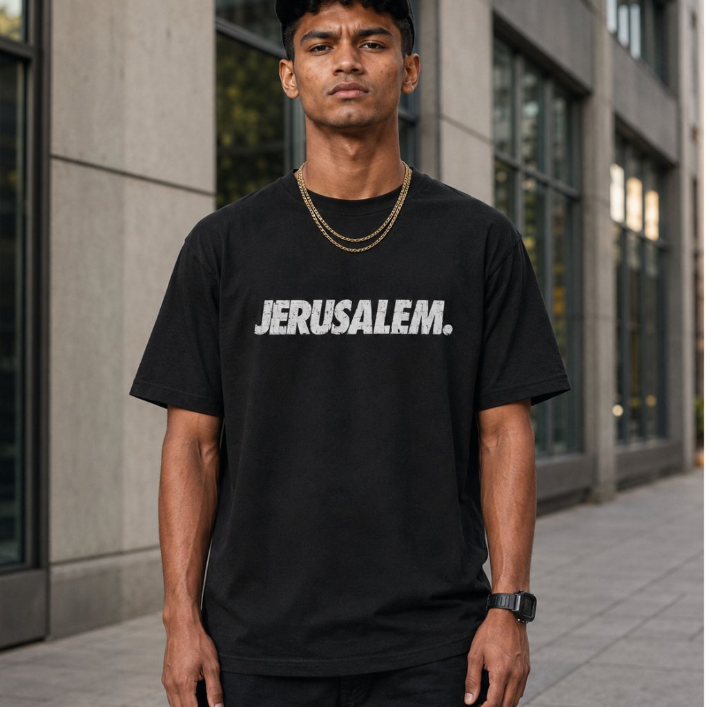 WADEZIG T-SHIRT - JERUSALEM BRICK BLACK