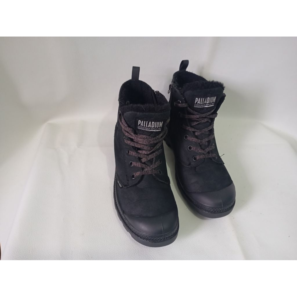 Sepatu Boot PALLADIUM ZIPPER 39//KULIT NUBUCK