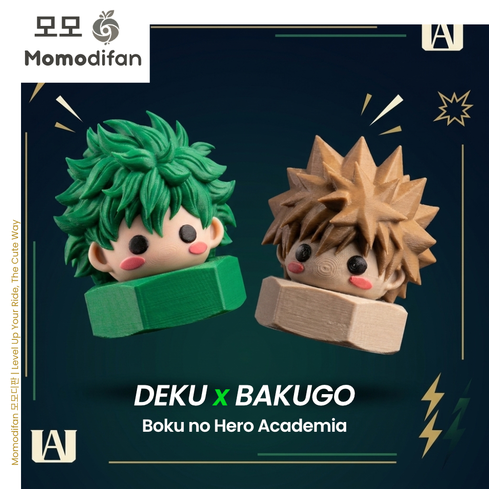 Tutup Pentil 1Pcs Ban Motor Mobil My Hero Academia Karakter Deku Bakugo Aksesoris Anime Unik Custom 