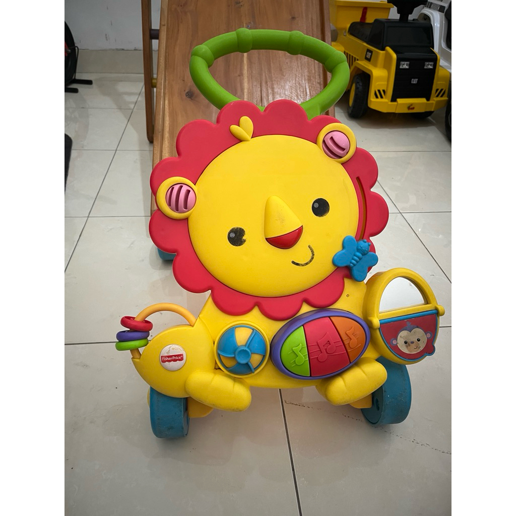 Preloved Pushwalker lion fisher price