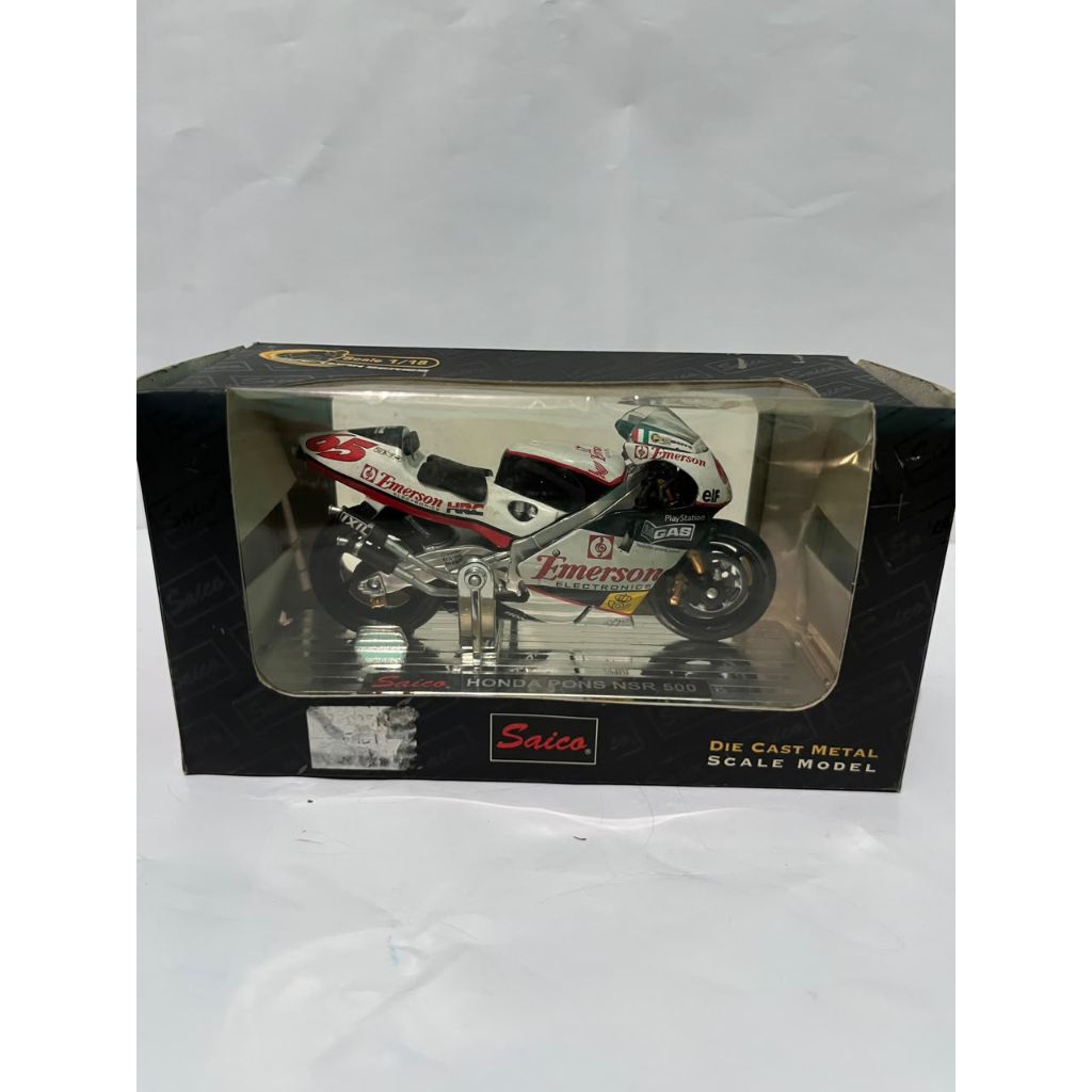 Saico MotoGP 1/18 Honda NSR 500 - Loris Capirossi 65 Diecast Metal