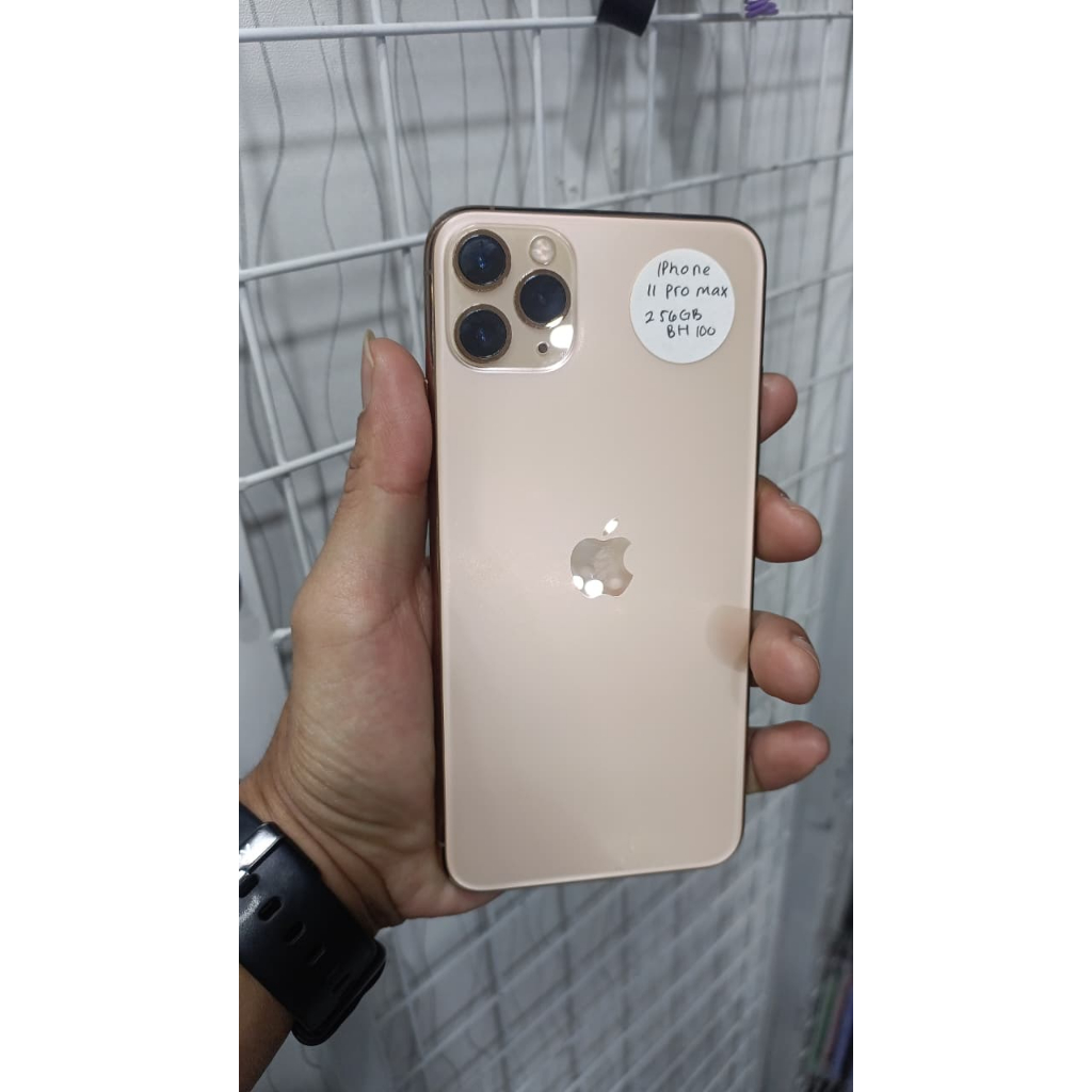 Handphone Second iPhone 11 PM 256GB Gold BH 100