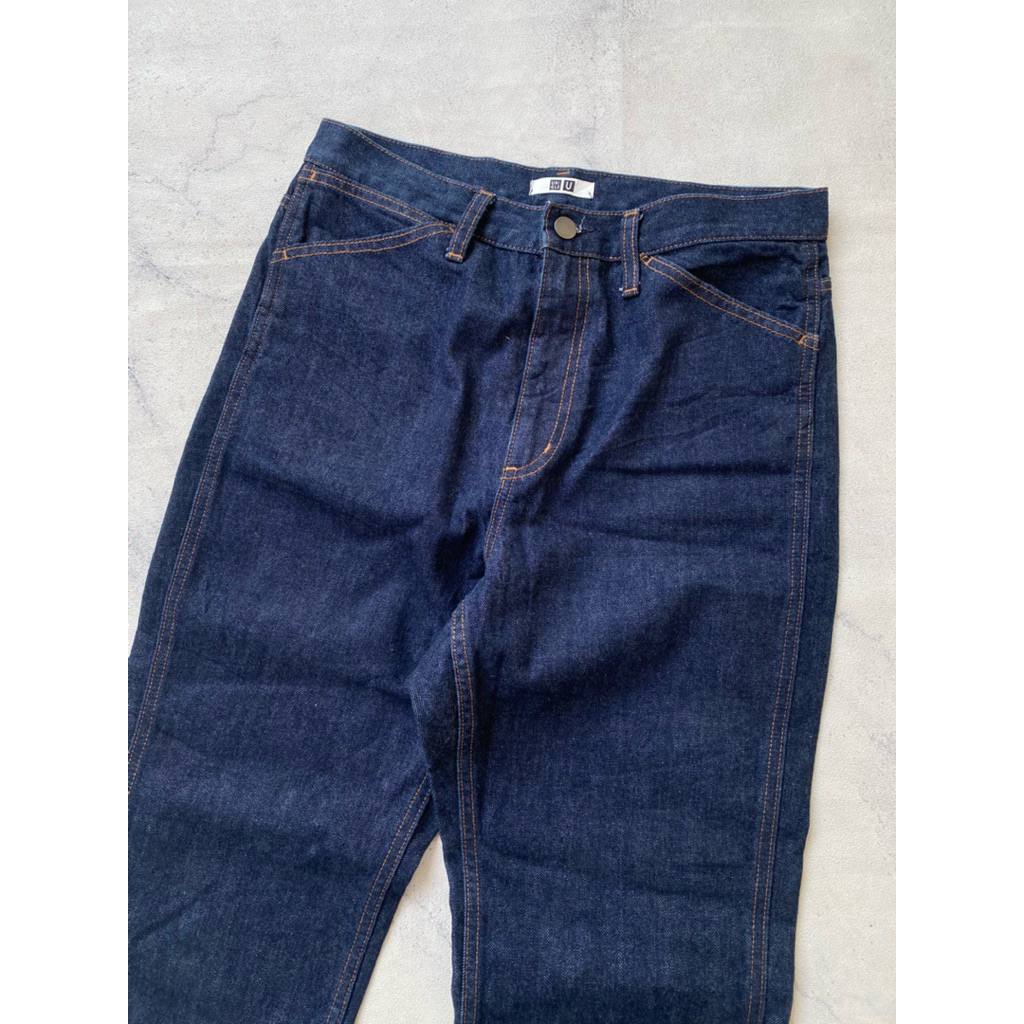 Dark Indigo UNIQLO U Flare Bootcut Jeans