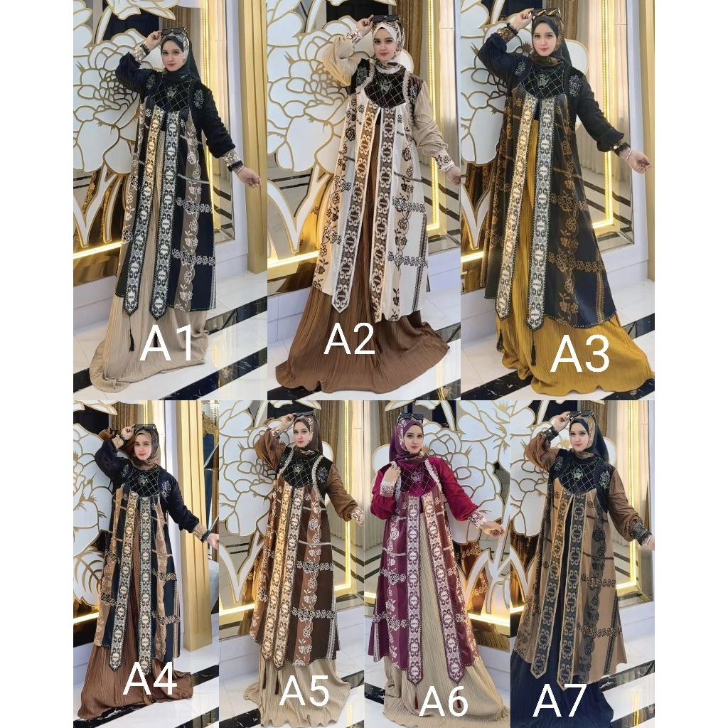gamis syari premium UCL azizil windes dwina alqiblat