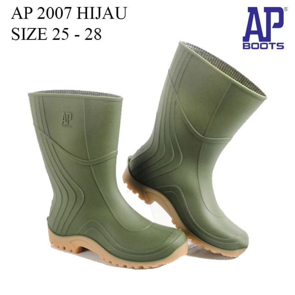 COD Sepatu Boots AP 2007 Pendek / Sepatu Boot Pendek AP Boots AP 2007 Safety Boot Pendek