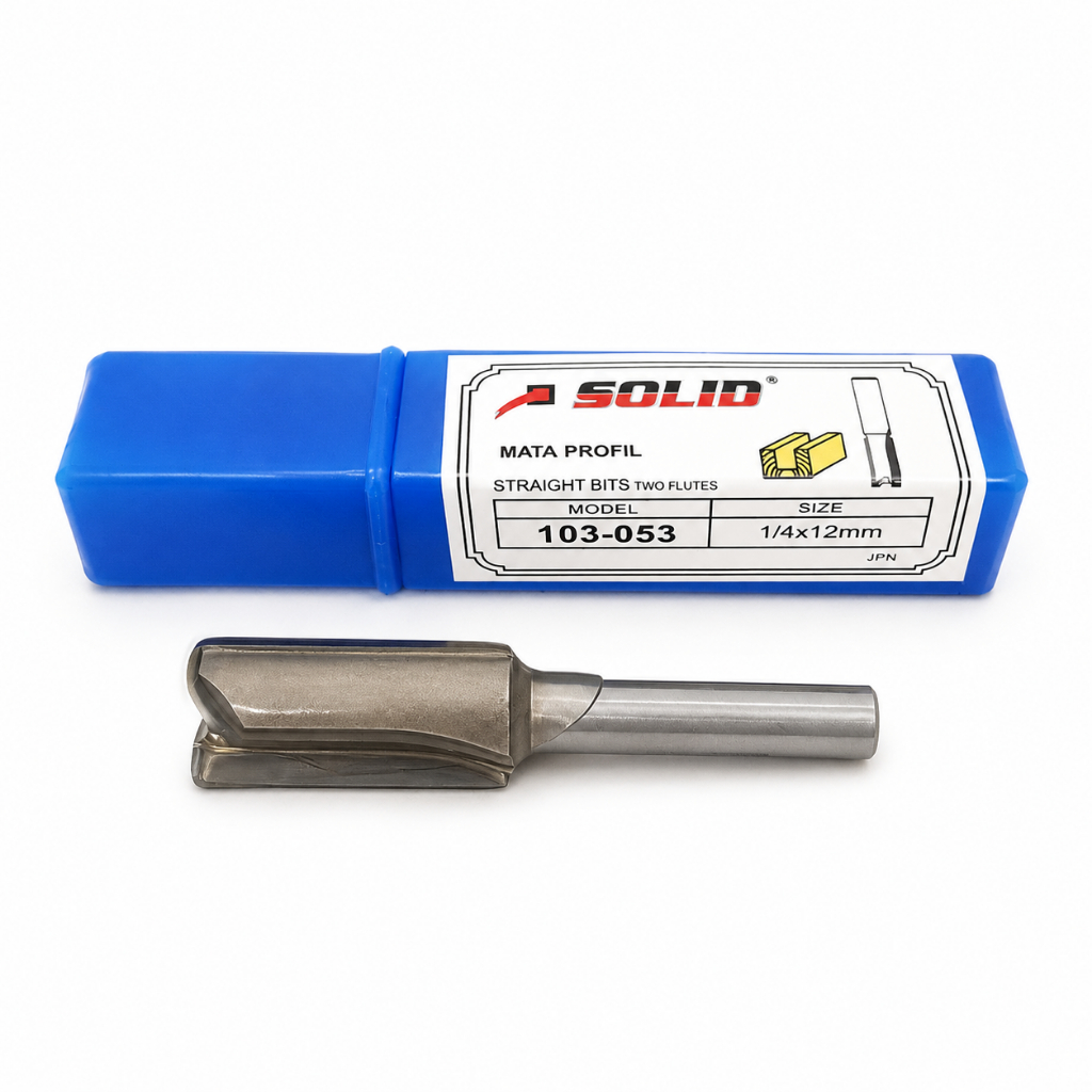 MATA PROFIL ROUTER TRIMMER STRAIGHT KOREK LURUS 12mm SOLID 103-053
