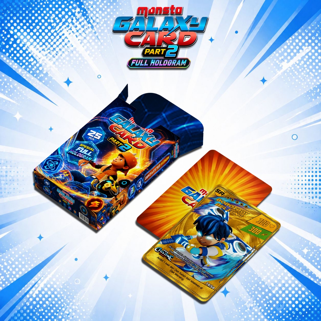 KARTU BOBOIBOY MONSTA GALAXY CARD PEK EDISI CAMPURAN UNOFFICIAL