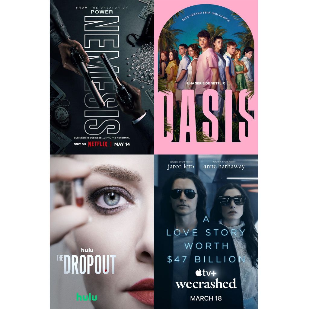 The Dropout (2022) - WeCrashed (2022) - Nemesis (2026) - Oasis (2026) Serial Komplit