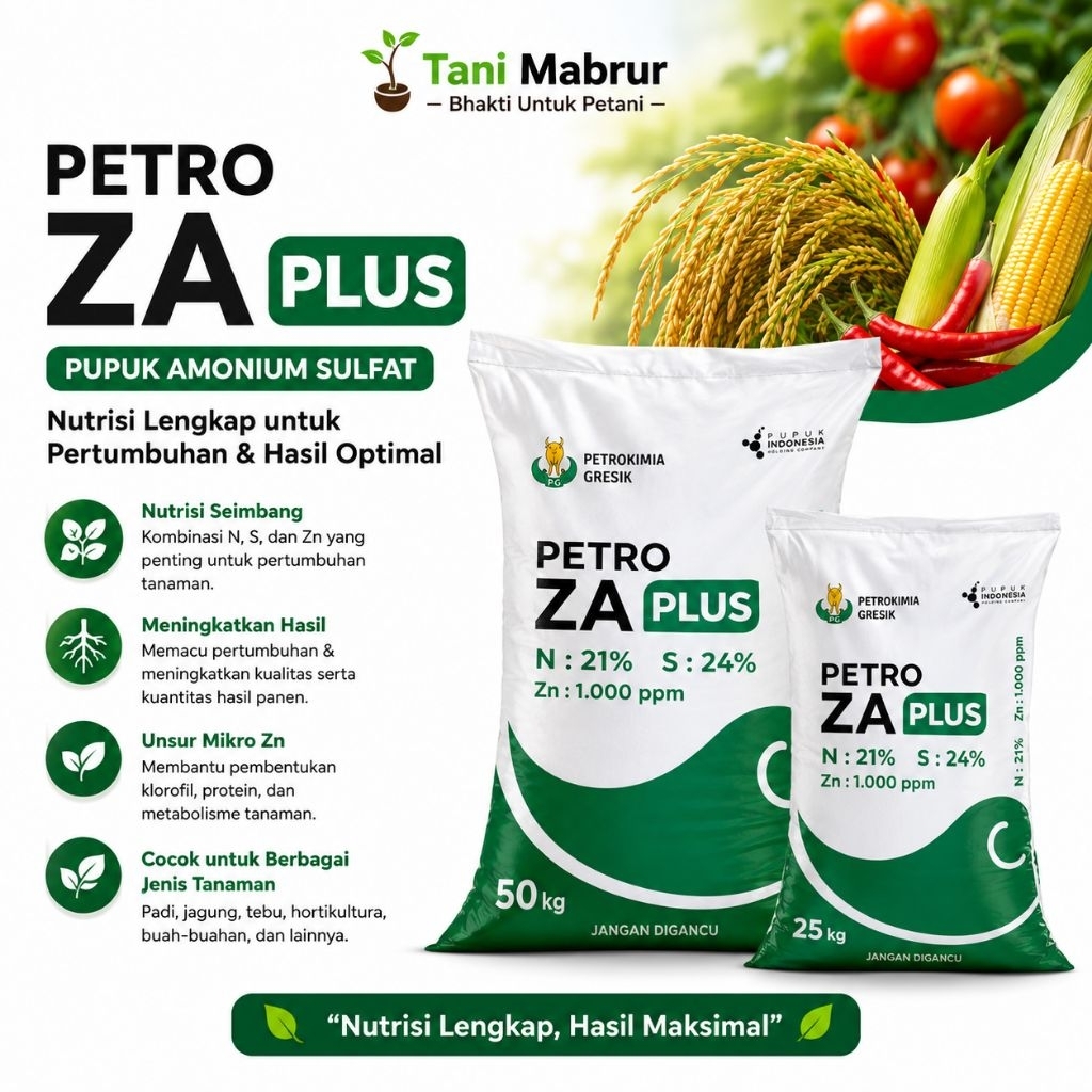 ZA Plus Petro 25KG / 50KG- Pupuk Petrokimia Gresik
