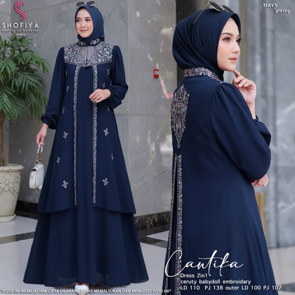 [NEW] GAMIS DRESS CANTIKA SET 2IN 1 BY SHOFIYA // FASHION MUSLIM KEKINIAN // DAYA LIDYA BY SHOFIYA