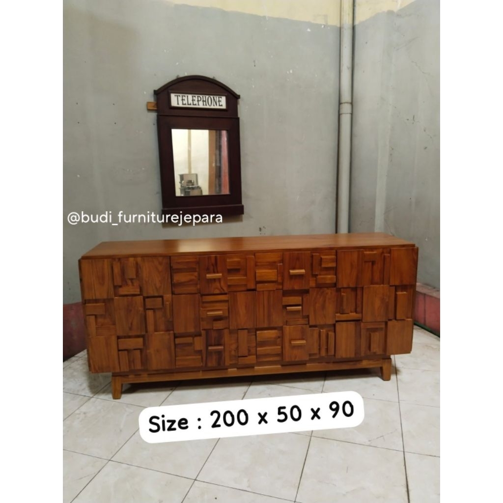 bufet jati bufet jati Jepara bufet custom bufet tv bufet tv minimalis bufet minimalis