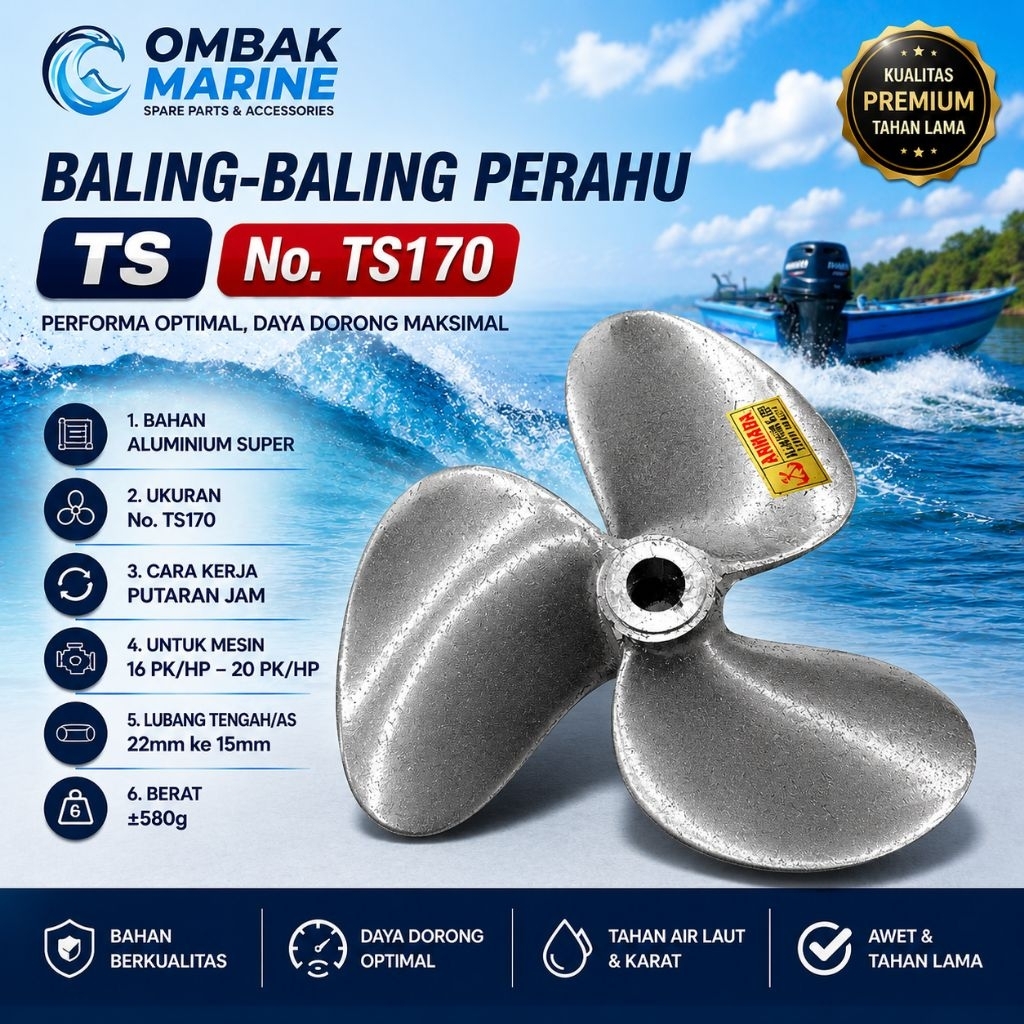 Kipas perahu Baling-baling perahu Kapal No. TS170