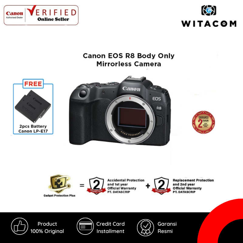 Canon EOS R8 / EOS R 8 Body Only - Garansi Resmi