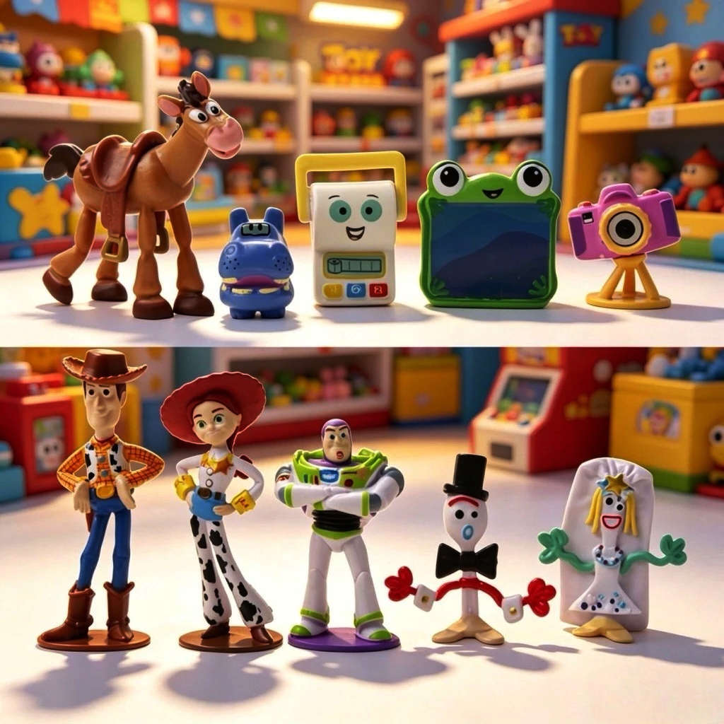 ( COD ) Kumpulan Figur Mainan Toy Story 4 Karakter Lucu, Miniatur, Warna-Warni, Edukasi Woody Jessie