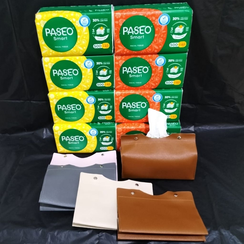 PASEO SMART 500+40 SHEETS BOX TISSUE SINTETIS PASEO TRAVEL