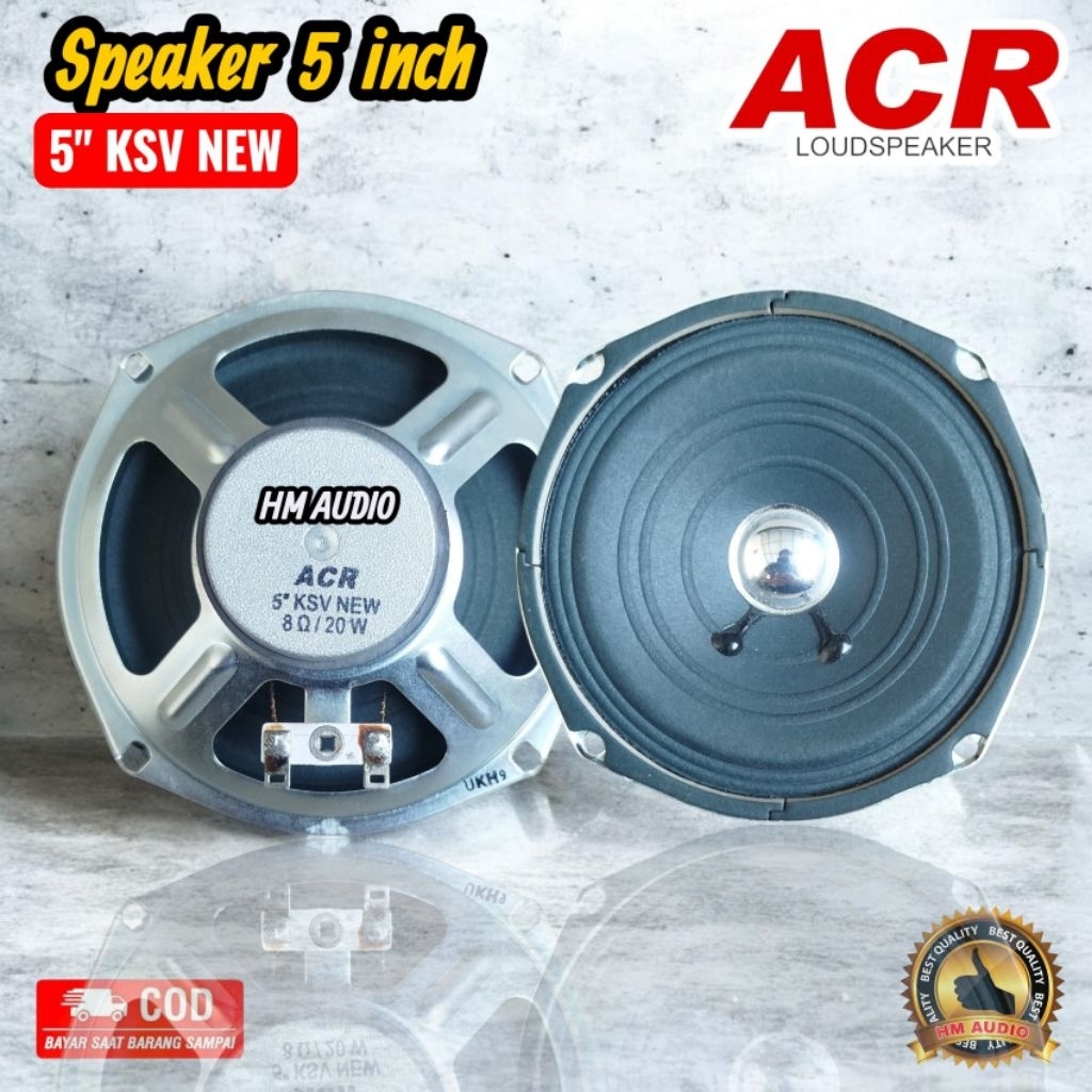 Speaker 5 inch ACR KSV fulrange vokal Original