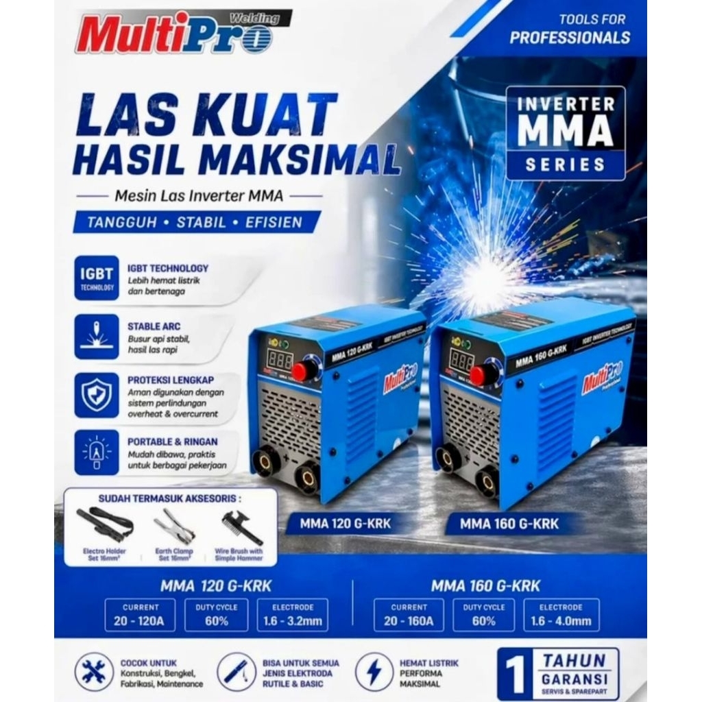 Mesin las multipro 900watt / mesin las multipro G-KR 120 inverter
