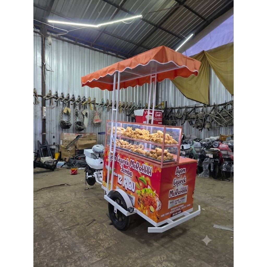gerobak ayam goreng kentaki | gerobak ayam geprek | gerobak listrik | gerobak kentaki keliling | ger