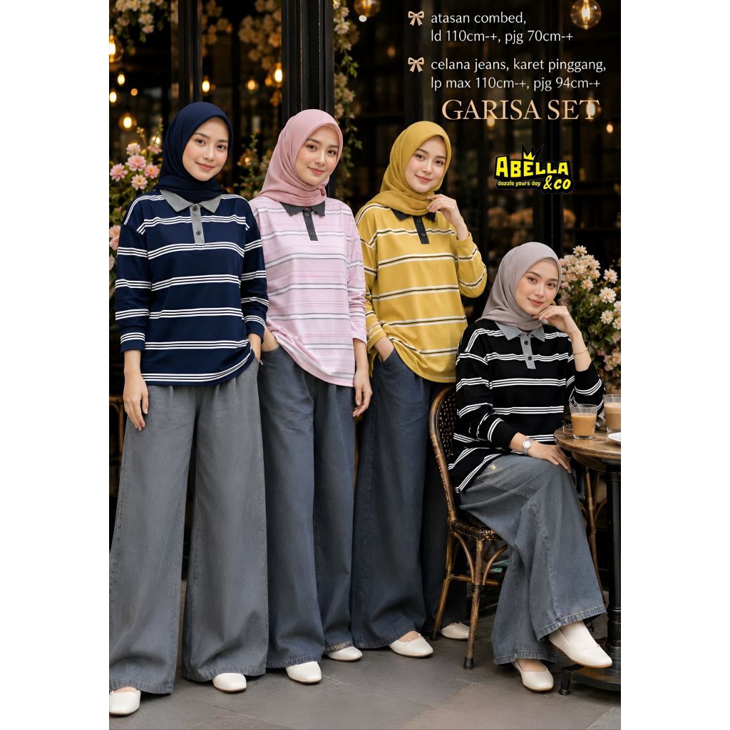 Garisa/Rafika Setelan Best Seller Abella