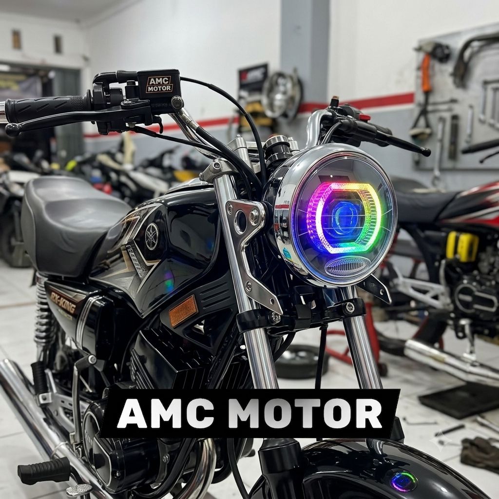lampu biled RX king Vixion old reflektor biled RX king bulat Vixion old