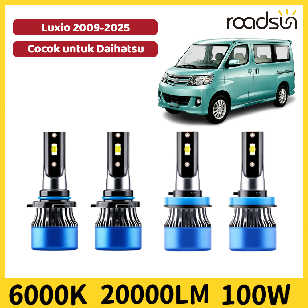 Cocok untuk Daihatsu Luxio 2009-2025 Super Terang Led Lampu Depan Mobil Bohlam High Beam Low Beam 10
