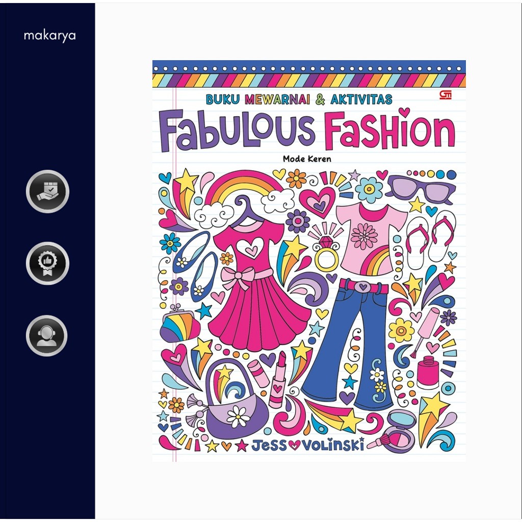 Mewarnai dan Aktivitas: Mode Keren (Fabulous Fashion)