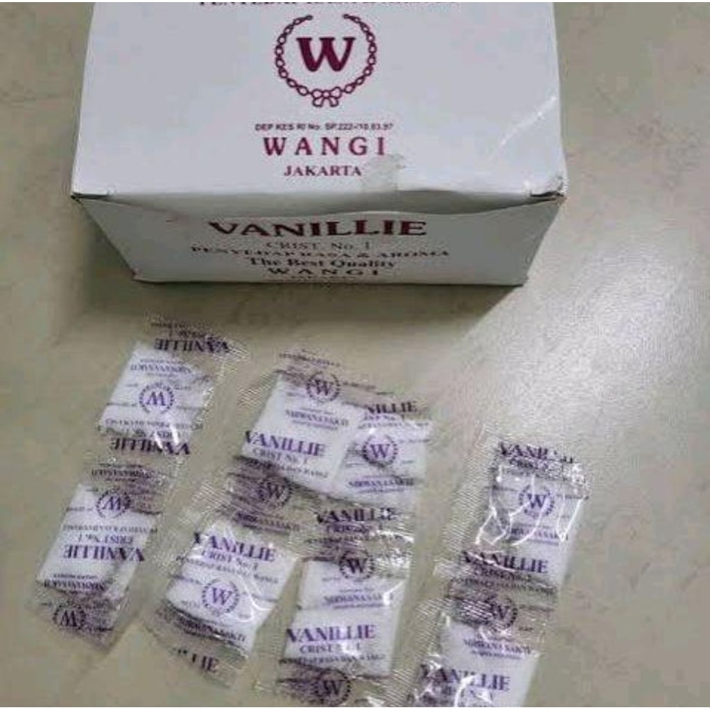 vanillie/vanili  bubuk W/ 10 sached