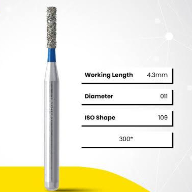 Mata Bur Gigi Diamond Bur MANI SF-41 (Straight Flat End) High Speed