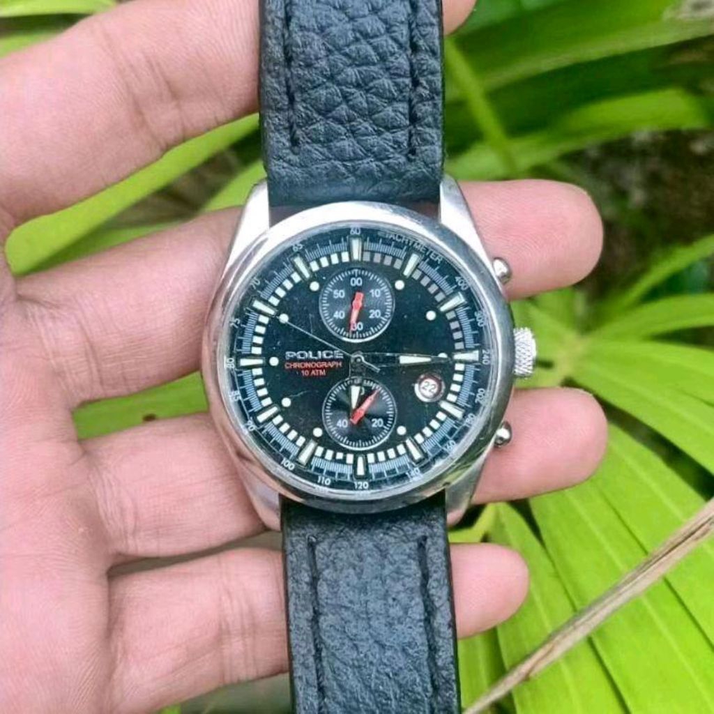 Jam Tangan Original Police Chronograph Quartz