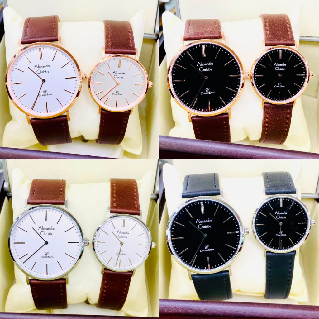 JAM TANGAN COUPLE ALEXANDRE CHRISTIE AC 8490 AC8490 ORIGINAL GARANSI RESMI