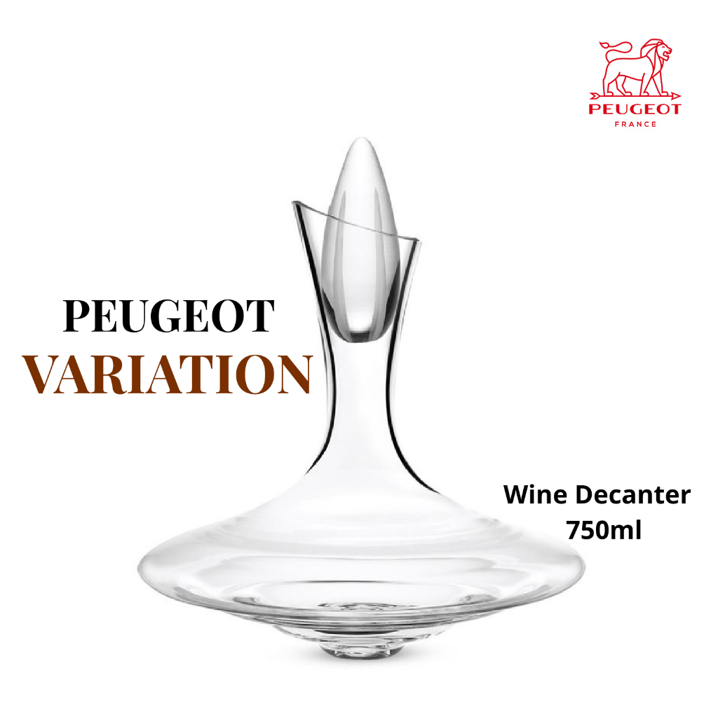 Peugeot Variation Young Wine Decanter 25,4oz 750ml kaca tampung wine