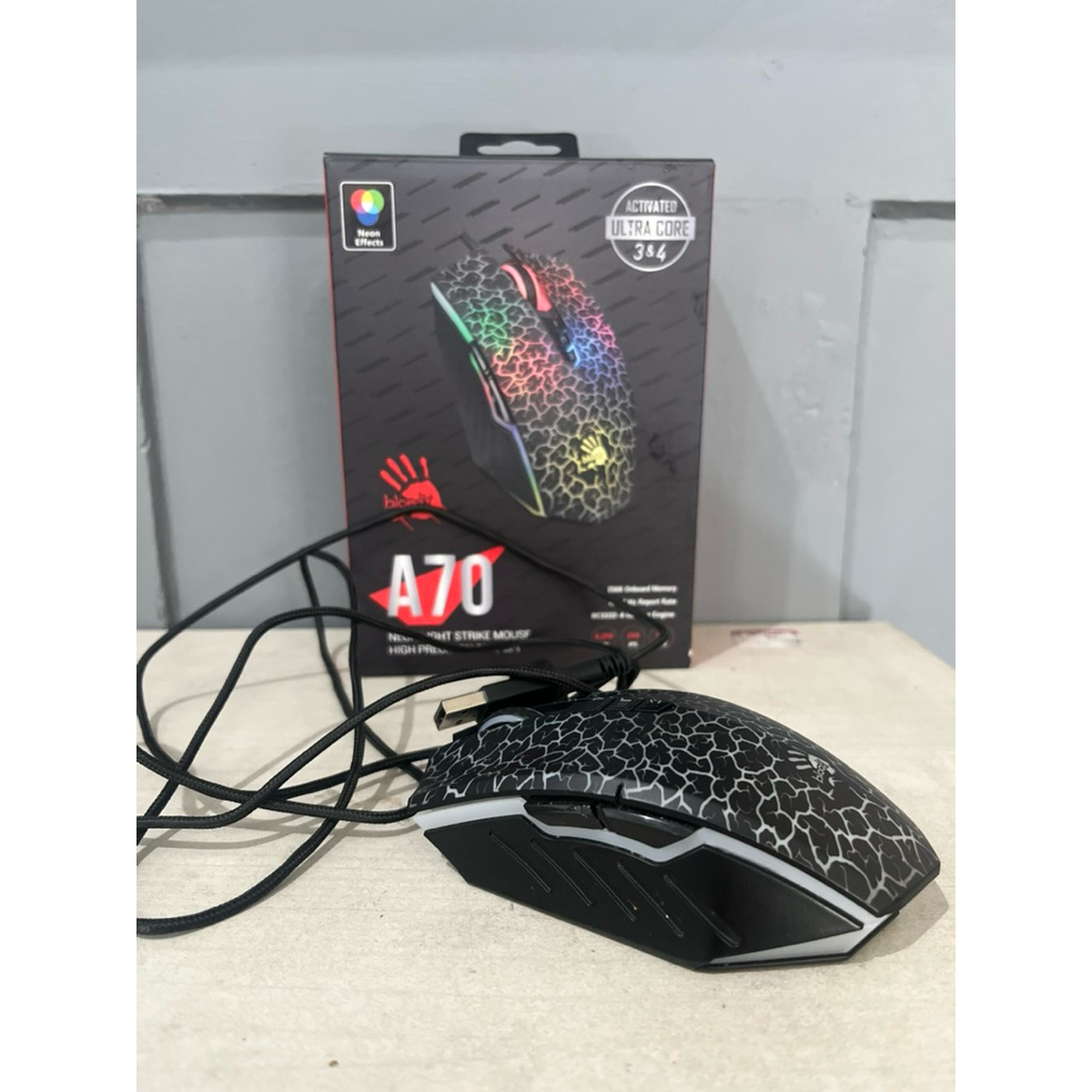 Mouse gaming murah | mouse gaming preloved second | Bloody A70 murah | Mouse Fantech | Mouse banda