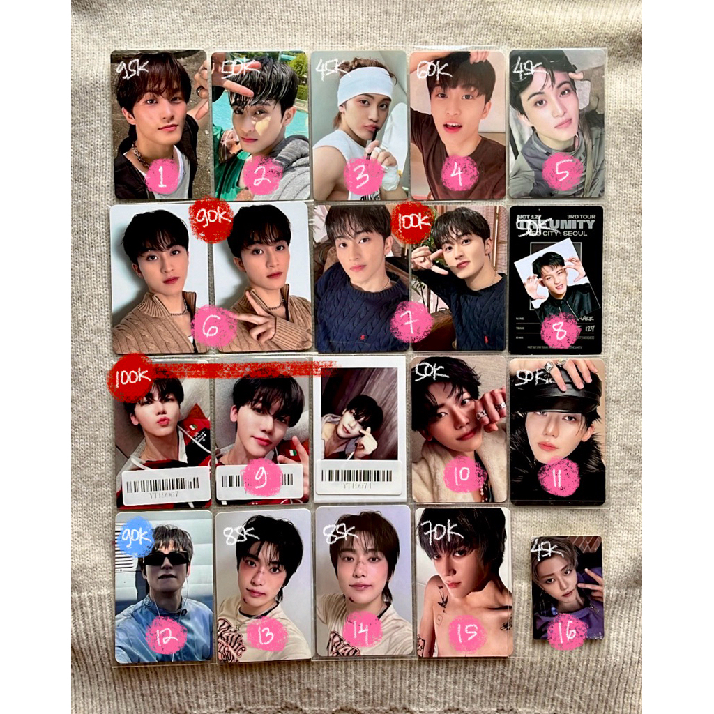 [ready] photocard mark jaemin jaehyun taeyong homecoming kecebur bonyok sg25 pout gigit bibir thorn 