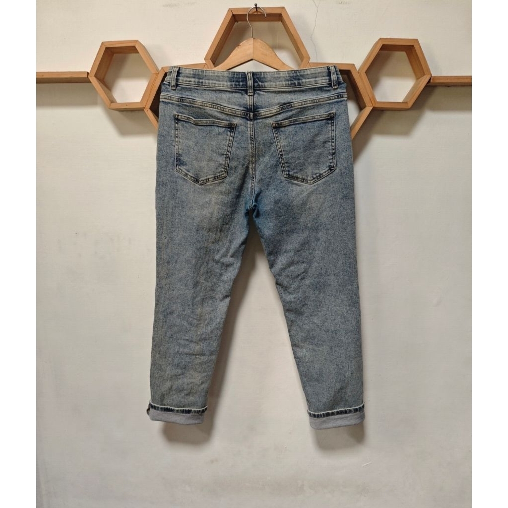 Celana panjang jeans mind bridge straight size 32