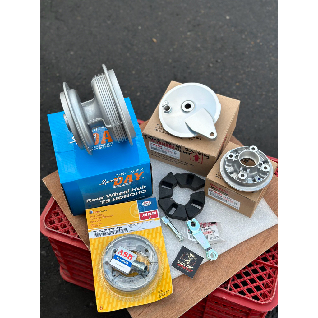 tromol ts honco set siap pasang tromol belakang ts100 day set pasang ts honco ts duster import