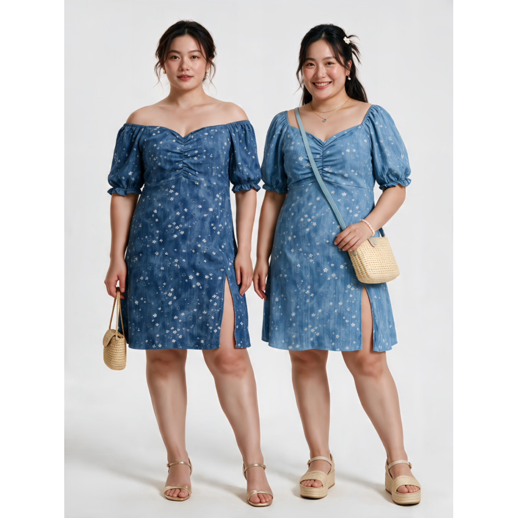 ELLEN BIGSIZE Summer Dress | Dress Jumbo | Dress Pantai Bigsize | Dress vintage