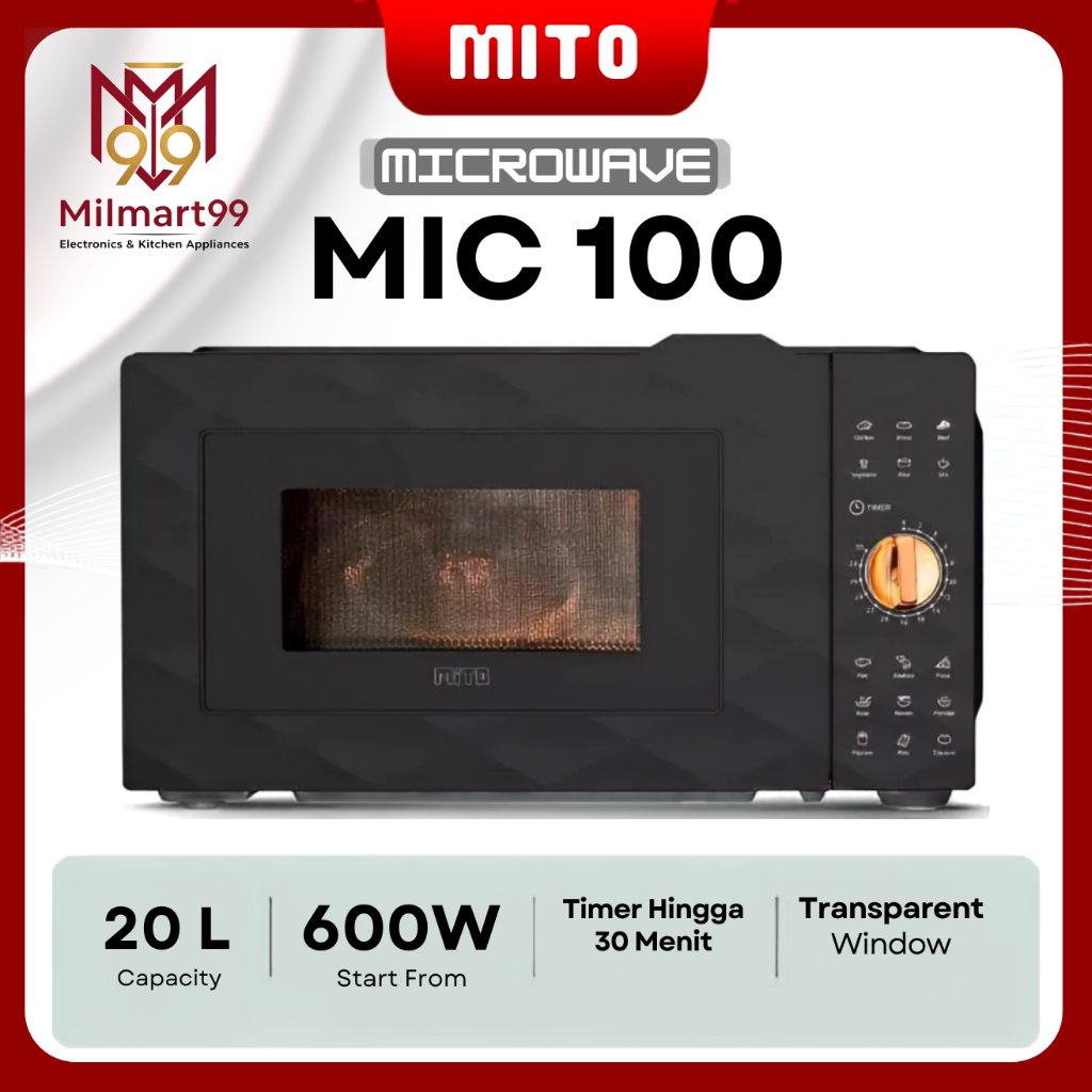 MITO Electric Microwave 20L Mic100