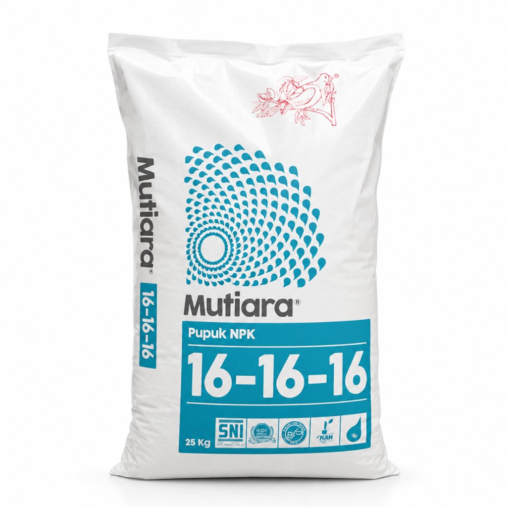 50 KG NPK MUTIARA 161616 KEMASAN PABRIK ORIGINAL